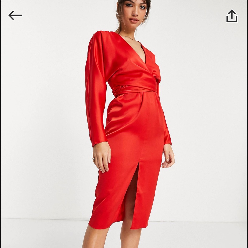 Satin mini dress
